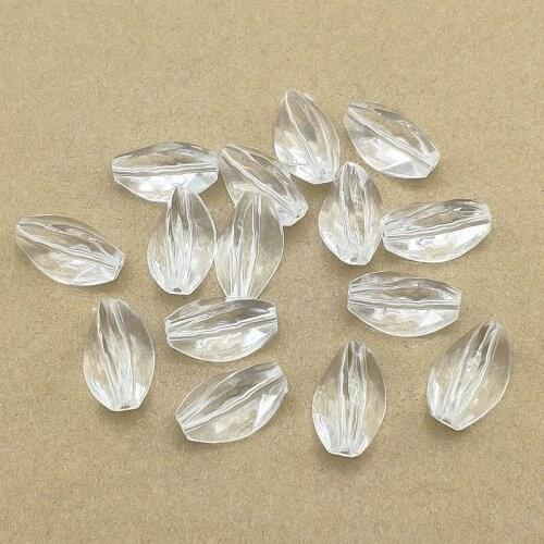New Arrival! 20x12mm 370pcs Clear Acrylic Twisted Beads for Necklace Earrings DIY Making Parts,hand Made Jewelry Accessories