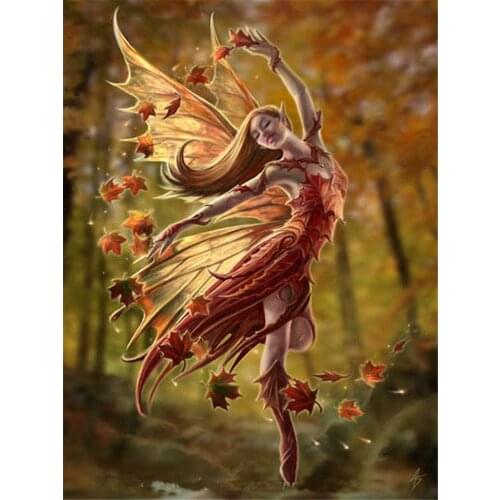 Angel Butterfly Printed Fabric 11CT Cross Stitch Full Kit DIY Embroidery DMC Threads Hobby Needlework Sewing Different