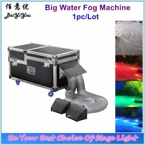 Free Shipping New DMX 3000W Water Big Fog Machine Only Water Create Dry Ice Effect Stage Ground Low Water Fog Smoke Machine