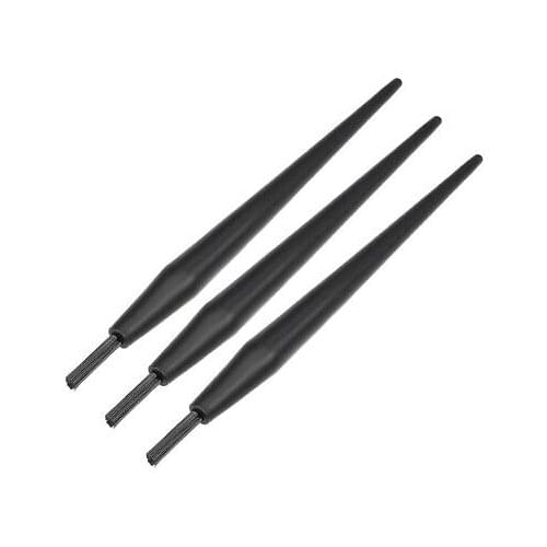 3pcs Handle ESD Anti Static Conductive Brush Cleaning Tool Plastic Black