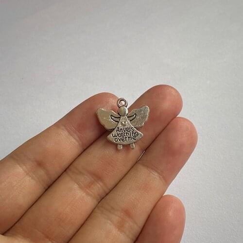 30pcs Charms Cute Angel Pendants For Findings Jewelry Making Diy Necklace Earring Aesthetic Accessories Handmade Friend Gift