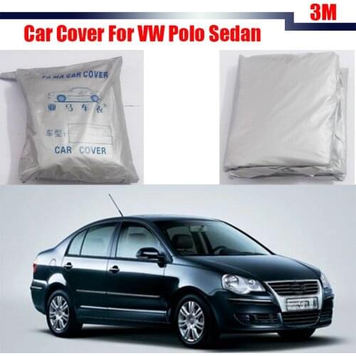 Cawanerl Car Cover Outdoor Anti UV Sun Shield Rain Snow Resistant Protector Cover For Volkswagen Polo Sedan