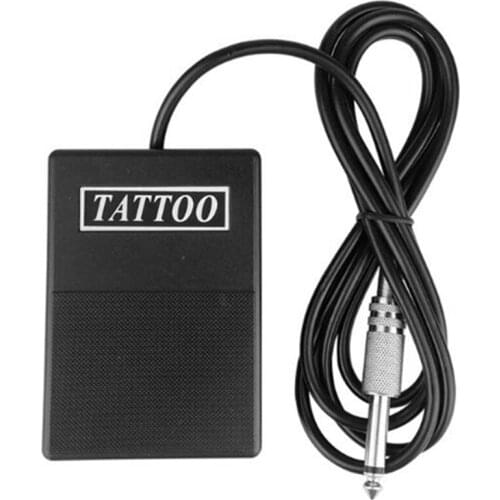 Black Plastic Tattoo Foot Pedal Switch For Machine Gun Power Supply Clip Kit