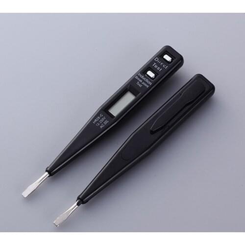 Electric Indicator Voltage Meter Tester Pen Digital Voltmeter 12V-250V Socket Wall AC/DC Power Outlet Detector Sensor Tester Pen