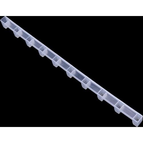 D55F 5pcs Beekeeping Bar Bee Hive Frame Avoid Agitation Plastic White Interval 37cm