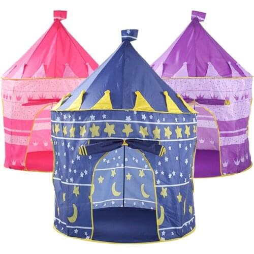 135CM Kids Play Tent Ball Pool Tent Boy Girl Princess Castle Portable Indoor Outdoor Baby Play Tents House Hut For Kids Toys