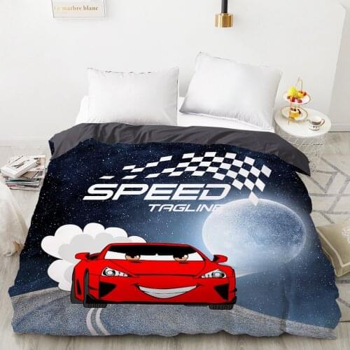 Car Cartoon Kids Duvet cover Quilt/Blanket/Comfortable Case Bedding for children baby girls 140x200 240x220 for Home SPEED
