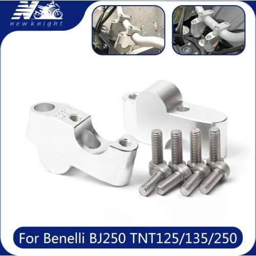 For Benelli BJ250 BJ 250 2015 2016 2017 2018 Motorcycle Accessories CNC Handlebar Bar Riser Adapter Increase Height Adapte
