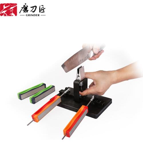 YOYAL Fixed Knife Sharpener Professional Diamond Sharpeners Set Grit360/600/800/1000# Kitchen Grindstone Tool Whetstone-TG1812