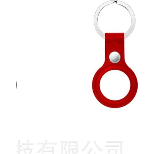 Anti-lost Hanging Buckle Protective Cover Genuine Leather Case Shell for Apple Airtags Location Tracker Accessories