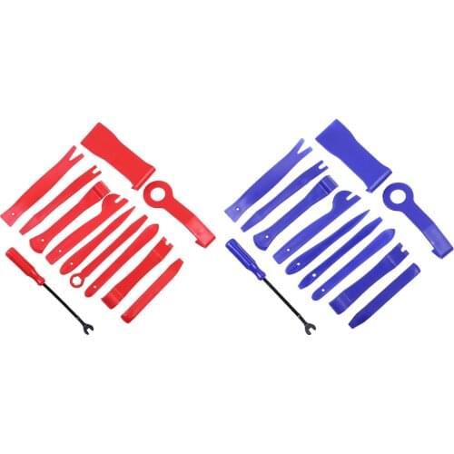 VODOOL 12pcs Car Audio Repair Tool Pry Bar Dashboard Radio Door Trim Remover Removal Auto Interior Disassembly Car Removal Tools