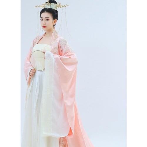China Japan Traditional ElegantAncient Queens Princesss Tang Song Dynastys HanFu female Fairy Ancient Dress Film TV Sexy