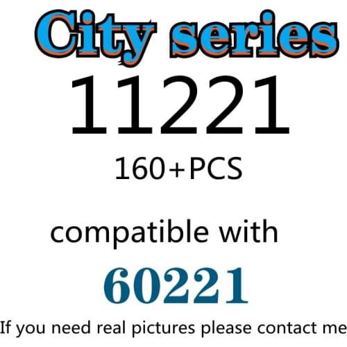160PCS 11221 Building Block Toy City Series 60221 Assembled Building Block Childrens Toy Gifts