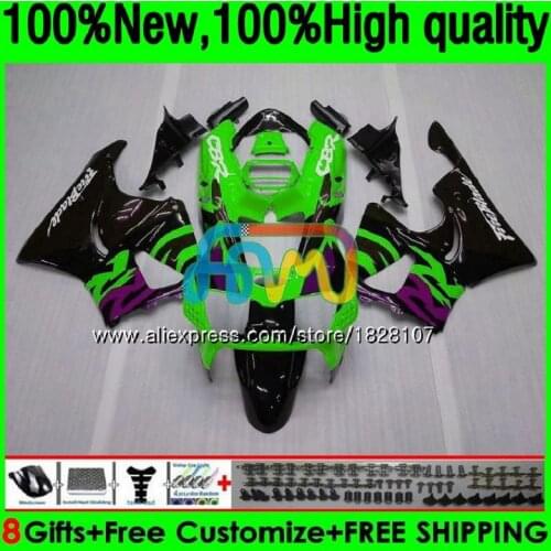 Body For HONDA CBR 900 893RR CBR900RR CBR893RR 94 95 96 97 150BS.156 CBR900 CBR893 RR 1994 1995 Green black 1996 1997 Fairings