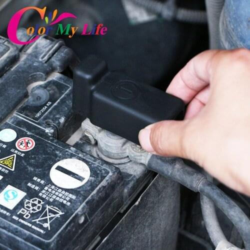 Color My Life Non-flammable ABS Negative Power Batteries Cover Battery Covers for Volkswagen VW Polo Jetta for Skoda Fabia Rapid