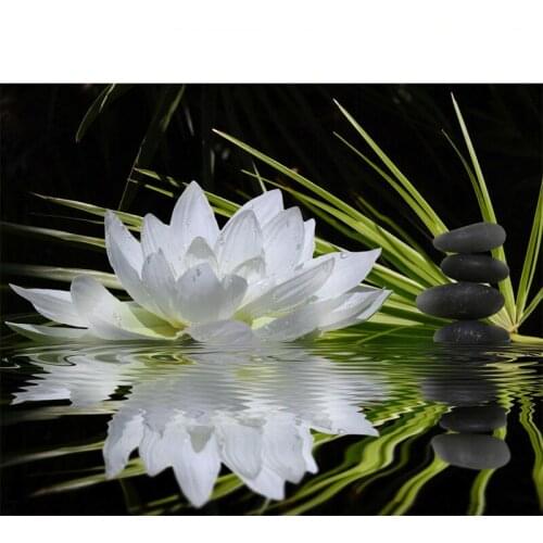 3D Square Full Diamond Painting flowers 50cm*40cm Snowdrop for the Bedroom Diamond Mosaic Painting Diy Diamond Embroidery