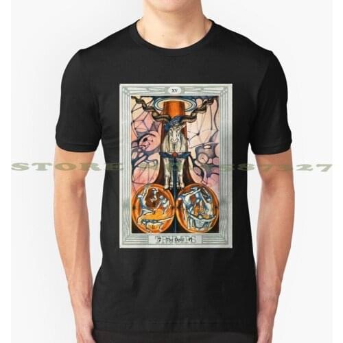 Thoth Tarot / The Devil By Aleister Crowley / Satan / Lucifer / Baphomet Summer Funny T Shirt For Men Women Tarot Mystic Occult