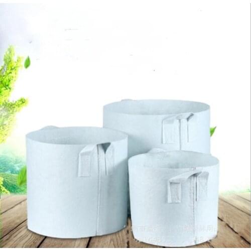 4 Sizes Biodegradable Round Non-woven Nursery Bags Plant Grow Bags Fabric Seedling Pots Eco-Friendly Aeration Planting Bags