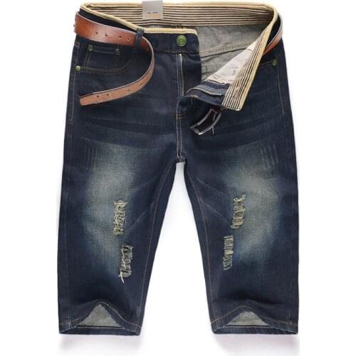 2021 Summer New Fashion Casual Slim Fit Retro Classic Bussiness Short Jean Men