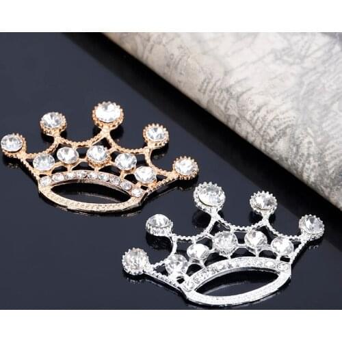 2015New 40Pcs Palm Crown Rhinestone Embellishment Button for DIY Hair Accessories or Phone Caes Decoration ZJ215