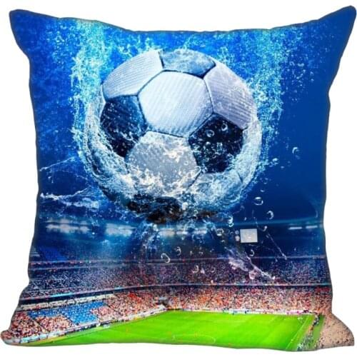 G914 New Hentai Cojines Custom Unique Fantasy Football Stadium Background Best Lumbar Zippered Pillow Case35"x35"(One Side)