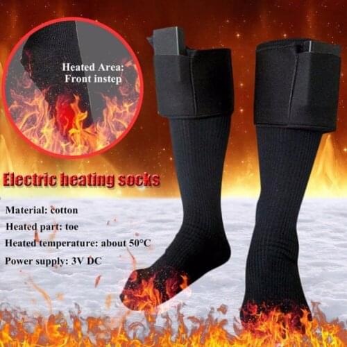 New Thickened Warm Electrically Heated Socks Rechargeable Battery Winter Skiing Cycling Socks Women And Men