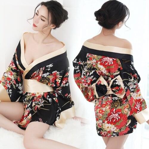 New Sexy Bat Sleeve Kimono Yukata Bathrobe Gown Women Tassel Robe Bride Wedding Dress Elegant Ladies Sleepwear Nightgown