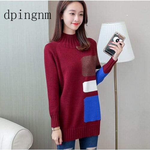 Autumn Winter Women Pullovers Sweater Knitted Elasticity Casual Jumper Fashion Slim Turtleneck Warm Female Sweaters