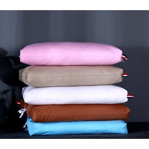 100% White Goose Down Pillow High-grade Five Star Hotel Feather Pillow Adult Orthopedic Neck Pillows With 100% Cotton Cover