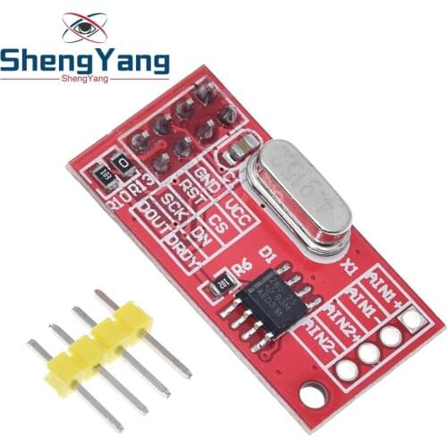 ShengYang AD7705 Dual 16 bit ADC data acquisition module programmable input gain SPI interface
