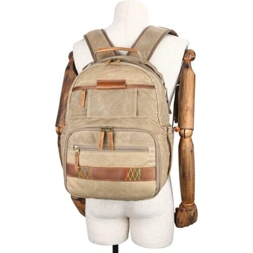 SLR canvas camera bag spot wholesale waterproof backpack SLR camera bag shoulder photography backpack