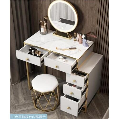 Table de maquillage chambre armoire de rangement minimaliste moderne une petite coiffeuse d'appartement