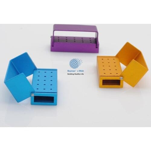 Dental Lab Autoclavable FG High Speed Burs Holder Blocks Dentist Products 15 Holes -- 3Pcs