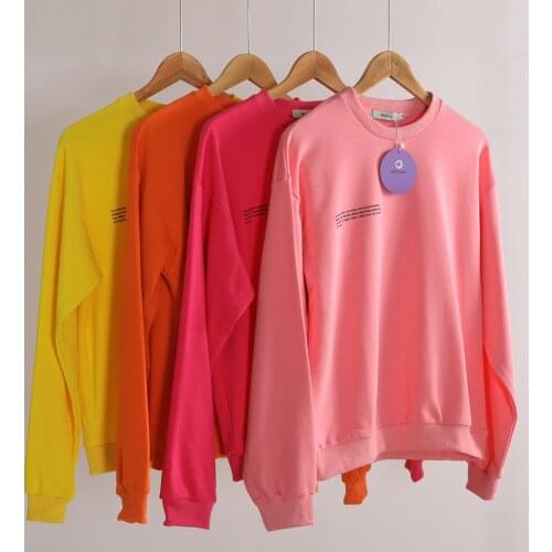 Casual Oversized Sweatshirts for Women Long Sleeve Crew Neck Shirts Solid Color Tunic Tops Lightweight Pullovers Loose Clothing
