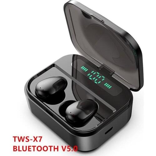 TWS 5.0 True Wireless Earbuds 8D Stereo Bluetooth Earphones Mini TWS Headset Waterproof Handsfree with LED power display