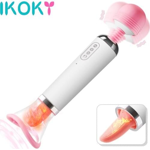 Heated Tongue Licking Vibrators for Women Clitoris Nipple Licks Anal Toys Vagina Pump Breast Enlargement Big Magic Wand Sex Shop