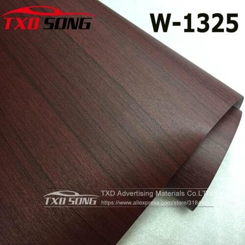 Good quality W1325 Wood Grain PVC vinyl Wood Film styling Wood PVC film internal decoration wood grain pvc vinyl film sticker
