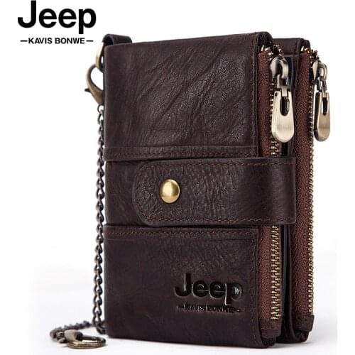 High Quality Genuine Leather Rfid Wallet Men Crazy Horse Wallets Coin Purse Short Male Money Bag Mini Walet New Fashion for Boys