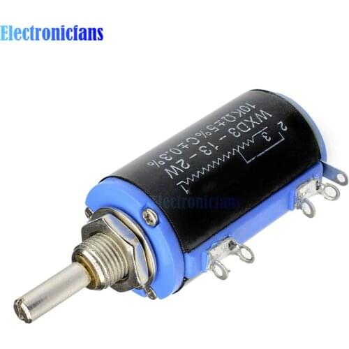 WXD3-13 2W WXD3-13-2W Rotary Side Rotary Multi-Turn Wirewound Linear Potentiometers 10K ohm Diy Kit Electronic