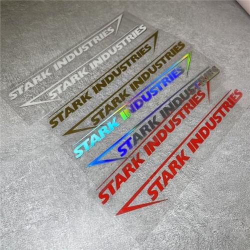 1pair Classic Film Hero Industries Car Sticker Tape Applique Auto Body Door Engine Hood Tail Decals