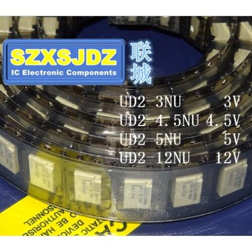 10pcs/lot UD2-4.5NU 4.5VDC UD2-3NU 3V UD2-5NU 5V UD2-12NU Relays SMD