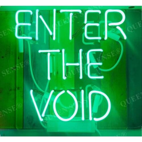 14"x10" Enter The Void Green Acrylic Custom Neon Light Lamp Sign Bedroom Beer Bar Handmade Real Glass Decorate Home Room Decor