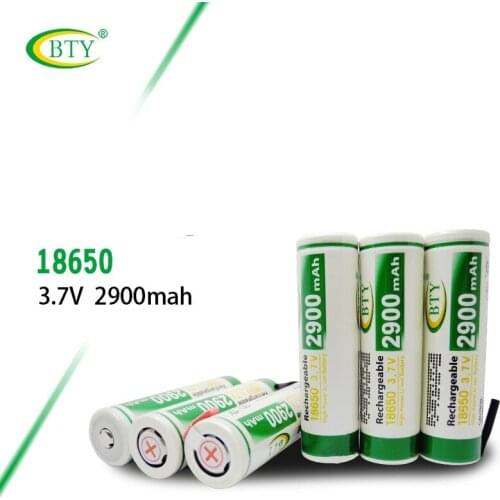 4PCS/LOT BTY 18650 battery INR 18650 29E 2900 mAh 3.7V 18650 rechargeable Battery Max discharge 10A electrical tools battery