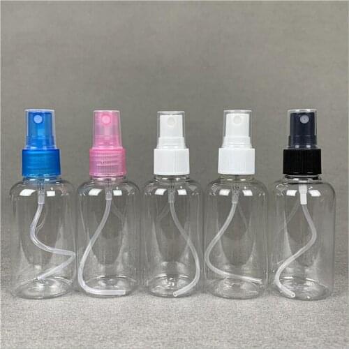 75ML transparent plastic PET bottle fine mist spray bottle for water/toner/toilet/perfume skin care cosmetic packing
