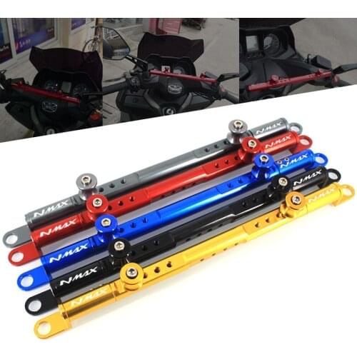 For YAMAHA NMAX 155 CNC Aluminum Mutifunctional Cross Bar Balance bar Motorcycle balance lever Steering With LOGO