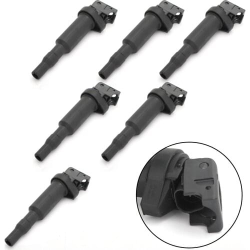 Artudatech 6PC Ignition Coil 12137594937 Fits For BMW E46 E60 E85 E90 for Mini Cooper N16B16A 0221504470