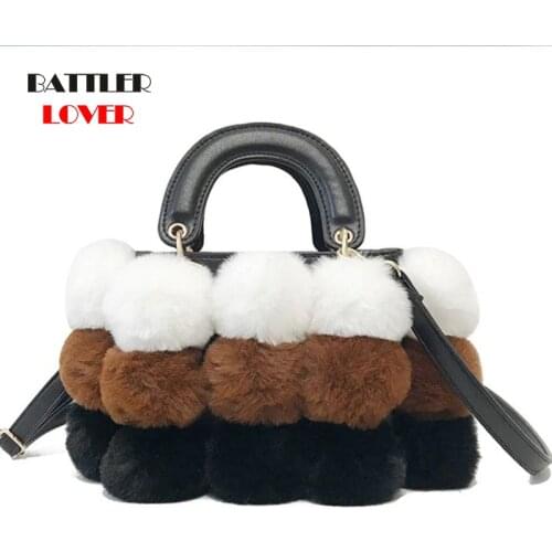 Женские меховые сумки BATTLERLOVER China At AliExpress