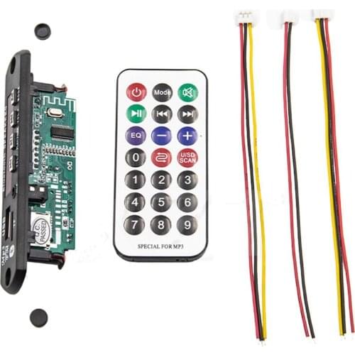 Wireless MP3 WMA Decoder Board Remote Control Player 12V Bluetooth 5.0 USB FM AUX TF SD Card Module Car Radio MP3 Speaker