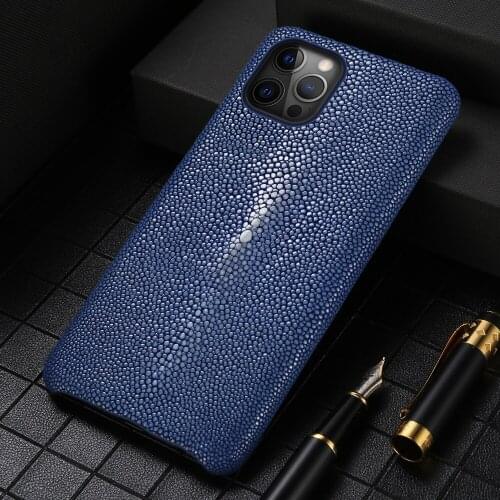 100% Original STINGRAY Leather Phone Case for iPhone 12 Pro Max Luxury Cover FOR iphone 12 MINI 11 Pro XR XS Max 8 Plus 7 Plus