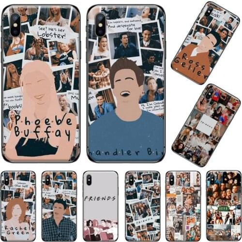 Friends BFF TV Show Characters Phone Case for iPhone 11 12 mini pro XS MAX 8 7 6 6S Plus X 5S SE 2020 XR protective shell capa